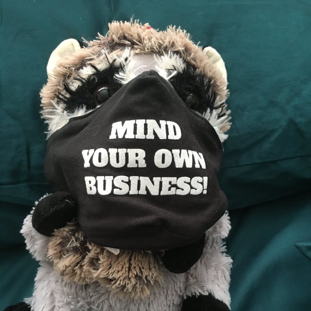 Cheeky Facemask "MIND YOUR OWN BUSINESS"